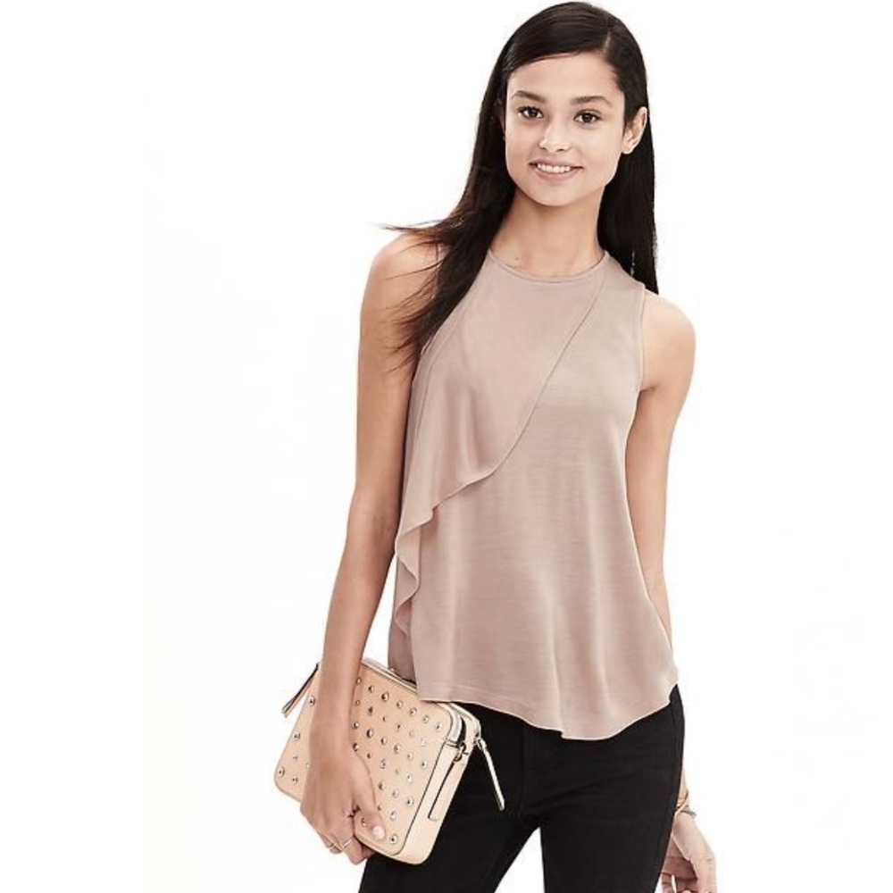 BR Jersey Ruffle Tank